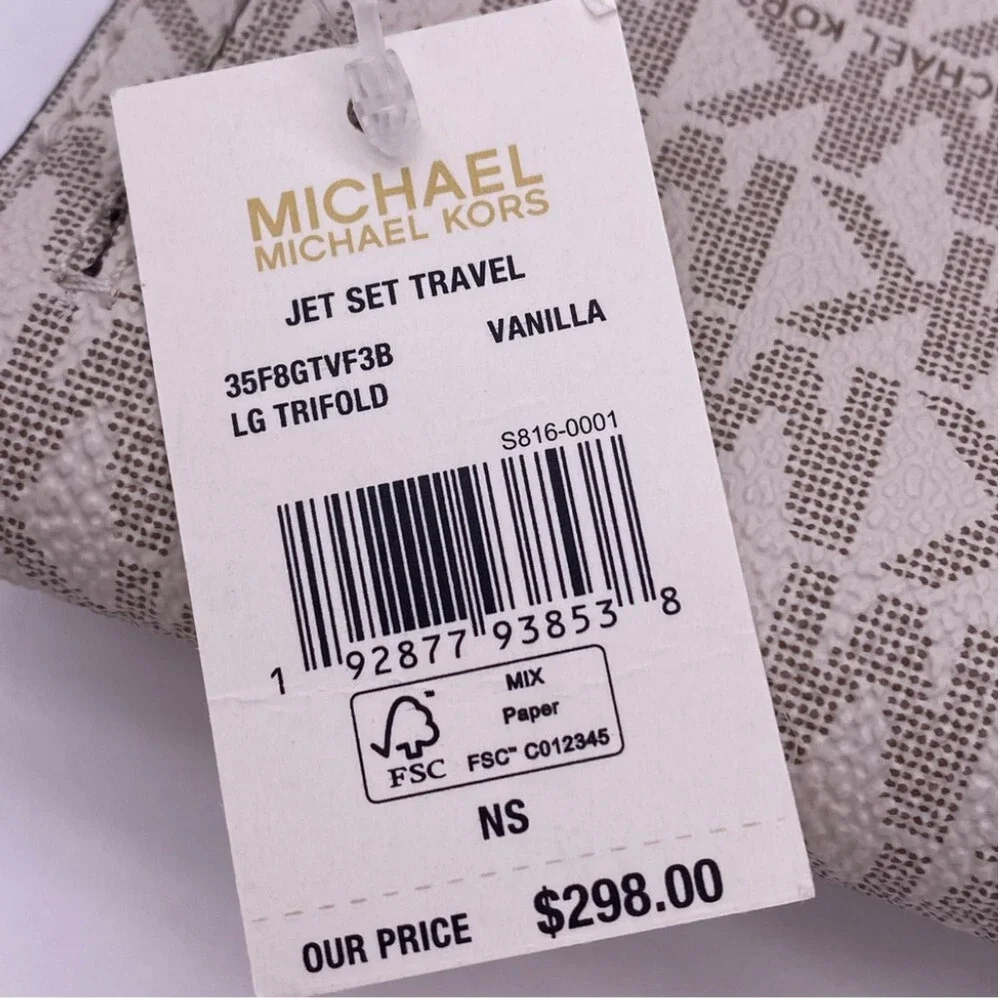 Michael Kors Trifold Wallet Vanilla